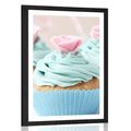 AFFICHE – CUPCAKES SUCRÉS ET COLORÉS - AVEC UN MOTIF DE CUISINE - AFFICHES