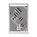 AFFICHE – MOTIFS DISCRETS DANS UNE RÉALISATION UNIQUE - NOIR ET BLANC - AFFICHES