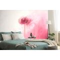 PAPIER PEINT – FLEUR ROSE EN DESIGN INTÉRESSANT - PAPIERS PEINTS ABSTRAITS - PAPIERS PEINTS PANORAMIQUES