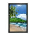 AFFICHE – PLAGE SUR L'ÎLE DES SEYCHELLES - NATURE - AFFICHES