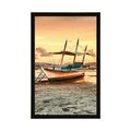 AFFICHE – BARQUES AU COUCHER DU SOLEIL - NATURE - AFFICHES