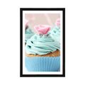 AFFICHE – CUPCAKES SUCRÉS ET COLORÉS - AVEC UN MOTIF DE CUISINE - AFFICHES