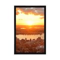 AFFICHE – COUCHER DE SOLEIL SUR LA VILLE DE NEW YORK - VILLES - AFFICHES