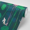 PAPIER PEINT – NÉNUPHARS ET CARPES KOI - PAPIERS PEINTS ANIMAUX - PAPIERS PEINTS PANORAMIQUES