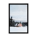 AFFICHE – CHALET DANS LA NATURE ENNEIGÉE - NATURE - AFFICHES