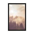 AFFICHE – BROUILLARD SUR LA FORÊT - NATURE - AFFICHES