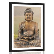 AFFICHE – STATUE DE BOUDDHA EN POSITION DE MÉDITATION - FENG SHUI - AFFICHES