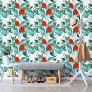 PAPIER PEINT AUTOCOLLANT – ABSTRACTION DE JARDIN - PAPIER PEINT AUTOCOLLANT - PAPIERS PEINTS PANORAMIQUES