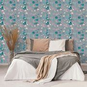 PAPIER PEINT ADHÉSIF – NÉNUPHARS ET CARPES KOI EN VERSION SOMBRE - PAPIER PEINT AUTOCOLLANT - PAPIERS PEINTS PANORAMIQUES