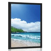 AFFICHE – PLAGE SUR L'ÎLE DES SEYCHELLES - NATURE - AFFICHES