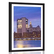 AFFICHE AVEC PASSE-PARTOUT – BROOKLYN NOCTURNE - VILLES - AFFICHES