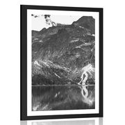 AFFICHE – MORSKIE OKO DANS LES TATRAS EN NOIR ET BLANC - NOIR ET BLANC - AFFICHES