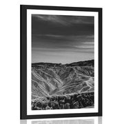 AFFICHE – PARC NATIONAL DE LA VALLÉE DE LA MORT EN NOIR ET BLANC - NOIR ET BLANC - AFFICHES