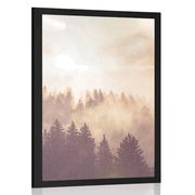 AFFICHE – BROUILLARD SUR LA FORÊT - NATURE - AFFICHES