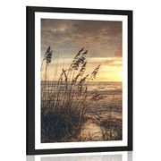 AFFICHE – COUCHER DE SOLEIL SUR LA PLAGE - NATURE - AFFICHES