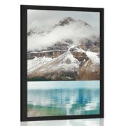 AFFICHE – LAC PRÈS D'UNE MAGNIFIQUE MONTAGNE - NATURE - AFFICHES