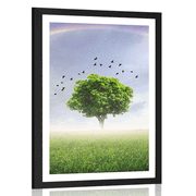 AFFICHE – ARBRE SOLITAIRE DANS UNE PRAIRIE - NATURE - AFFICHES