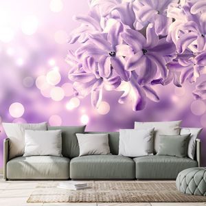 PAPIER PEINT – FLEUR DE LILAS VIOLETTE - PAPIERS PEINTS FLEURS - PAPIERS PEINTS PANORAMIQUES