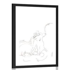 AFFICHE – FORCE DU VÉRITABLE AMOUR AVEC PASSE-PARTOUT - MOTIFS DE NOTRE ATELIER - AFFICHES