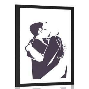 AFFICHE – SINCÉRITÉ DE L'AMOUR AVEC PASSE-PARTOUT - MOTIFS DE NOTRE ATELIER - AFFICHES