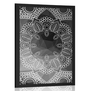 AFFICHE – MANDALA EN NOIR ET BLANC - FENG SHUI - AFFICHES