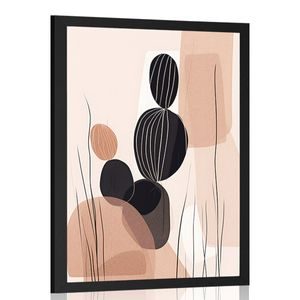 AFFICHE – FORMES BOTANIQUES ABSTRAITES CACTUS - FORMES ABSTRAITES - AFFICHES