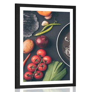 AFFICHE – ART CULINAIRE - AVEC UN MOTIF DE CUISINE - AFFICHES
