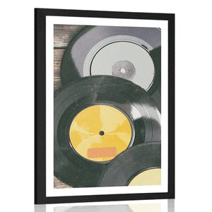 AFFICHE – DISQUES VINYLES ANCIENS - VINTAGE ET RÉTRO - AFFICHES