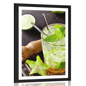 AFFICHE – DÉLICIEUX MOJITO - AVEC UN MOTIF DE CUISINE - AFFICHES
