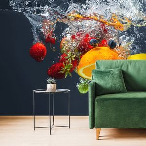 PAPIER PEINT – FRUITS DANS L'EAU - PAPIERS PEINTS NOURRITURE ET BOISSONS - PAPIERS PEINTS PANORAMIQUES