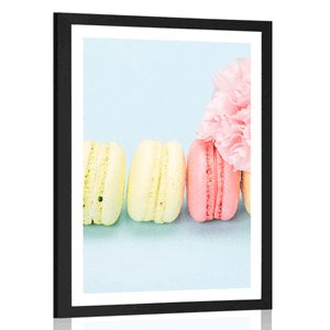 AFFICHE – MACARONS DÉLICIEUX - AVEC UN MOTIF DE CUISINE - AFFICHES
