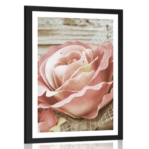 AFFICHE – ROSES VINTAGE ÉLÉGANTES - FLEURS - AFFICHES