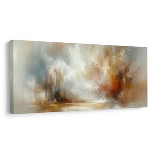 TABLEAU SUR TOILE – ABSTRACTION MODERNE ET CHALEUREUSE - IMAGES FORMES ABSTRAITES - TABLEAUX