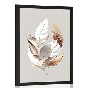 AFFICHE – FEUILLES DE CUIVRE MINIMALISTES - BOTANIQUES - AFFICHES