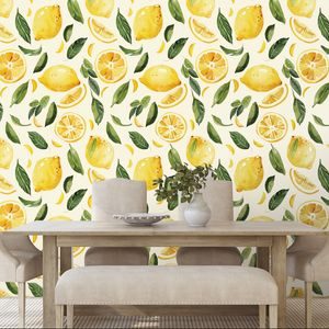 PAPIER PEINT – CITRONS FRAIS - PAPIERS PEINTS NOURRITURE ET BOISSONS - PAPIERS PEINTS PANORAMIQUES