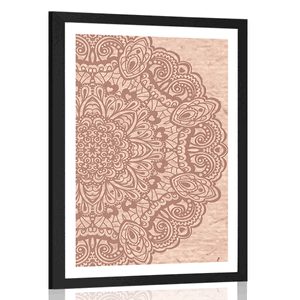 AFFICHE – MANDALA FLORAL - FENG SHUI - AFFICHES