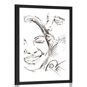 AFFICHE – MAGIE DE L'AMOUR AVEC PASSE-PARTOUT - MOTIFS DE NOTRE ATELIER - AFFICHES