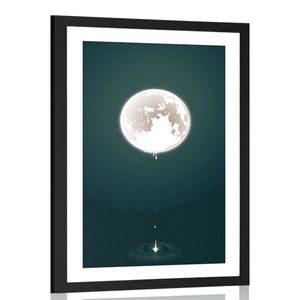 AFFICHE – LUNE ENVOÛTANTE AVEC PASSE-PARTOUT - MOTIFS DE NOTRE ATELIER - AFFICHES