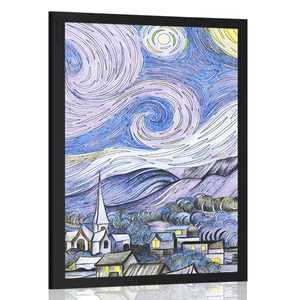 AFFICHE – REPRODUCTION LA NUIT ÉTOILÉE - VINCENT VAN GOGH - ABSTRAIT ET À MOTIFS - AFFICHES