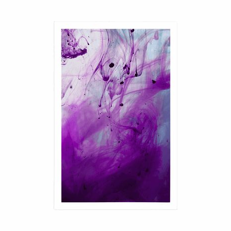 AFFICHE – ABSTRACTION VIOLETTE MAGIQUE - ABSTRAIT ET À MOTIFS - AFFICHES