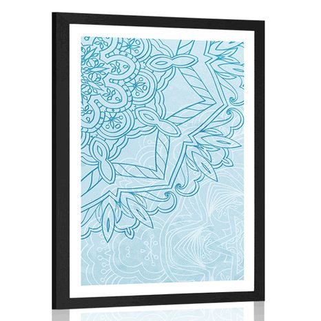 AFFICHE – MANDALA EN MOTIF HIVERNAL - FENG SHUI - AFFICHES