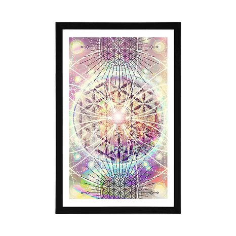 AFFICHE – MANDALA DANS UN STYLE INTÉRESSANT - FENG SHUI - AFFICHES