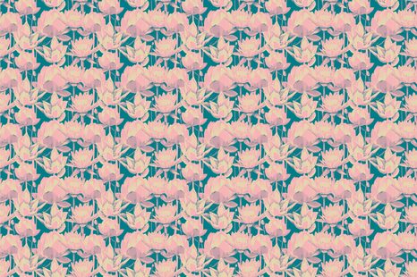 PAPIER PEINT – NÉNUPHAR ROMANTIQUE - PAPIERS PEINTS FLEURS - PAPIERS PEINTS PANORAMIQUES