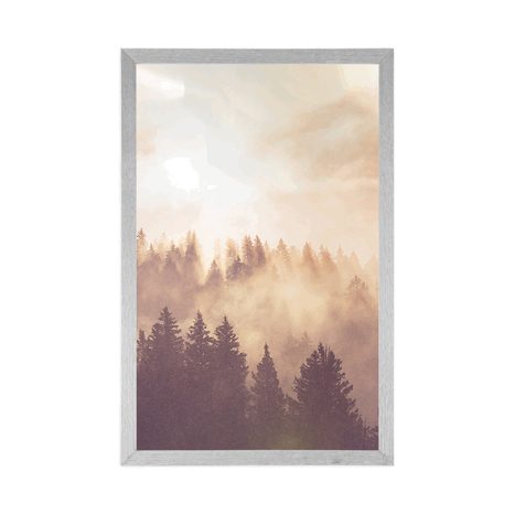 AFFICHE – BROUILLARD SUR LA FORÊT - NATURE - AFFICHES