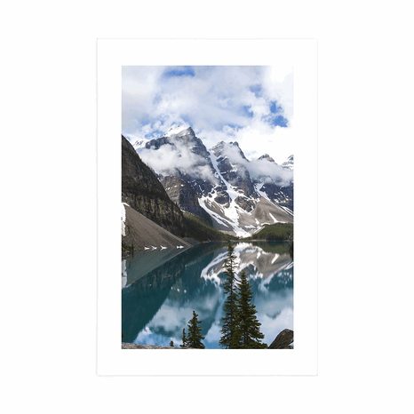 AFFICHE AVEC PASSE-PARTOUT – PAYSAGE DE MONTAGNE MAGNIFIQUE - NATURE - AFFICHES