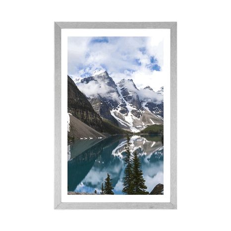 AFFICHE AVEC PASSE-PARTOUT – PAYSAGE DE MONTAGNE MAGNIFIQUE - NATURE - AFFICHES