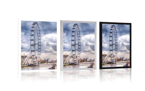 AFFICHE – LONDRES UNIQUE ET LA TAMISE - VILLES - AFFICHES