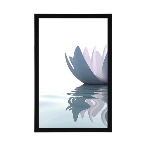 AFFICHE – FLEUR DE LOTUS DANS LA RIVIÈRE - FLEURS - AFFICHES