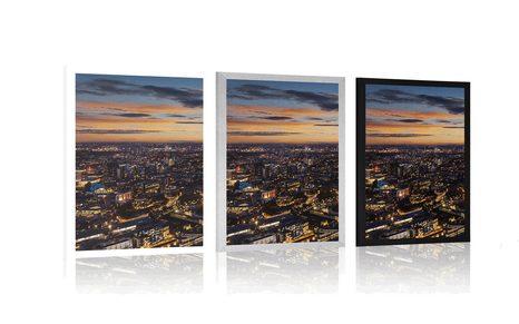 AFFICHE – VUE AÉRIENNE DE LONDRES - VILLES - AFFICHES