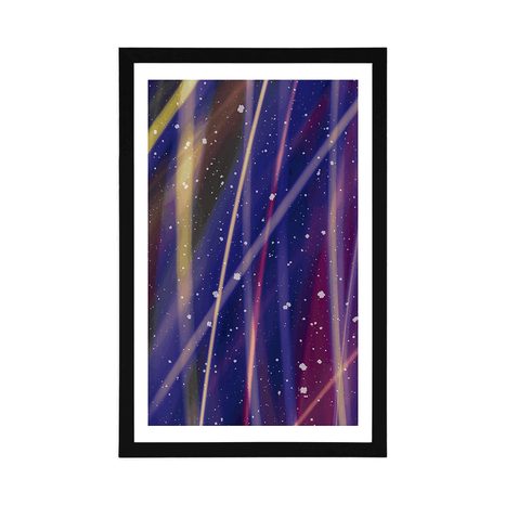 AFFICHE AVEC PASSE-PARTOUT – ABSTRACTION ROMANTIQUE - ABSTRAIT ET À MOTIFS - AFFICHES